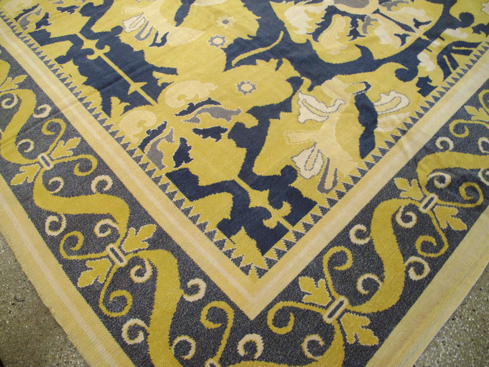 Antique Spanish Cuenca Carpet, No.15444 - Staging