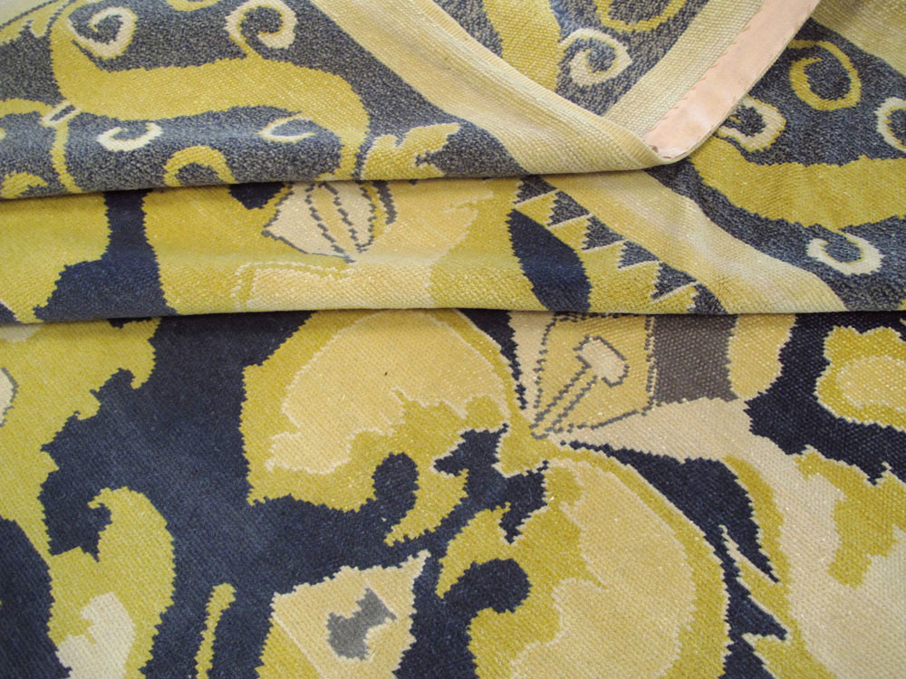 Antique Spanish Cuenca Carpet, No.15444 - Staging