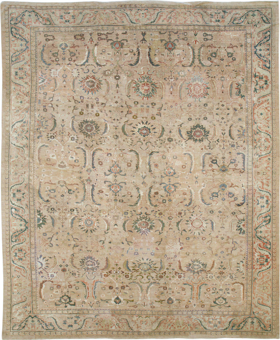 Antique Persian Mahal Carpet, No.15487 - Staging