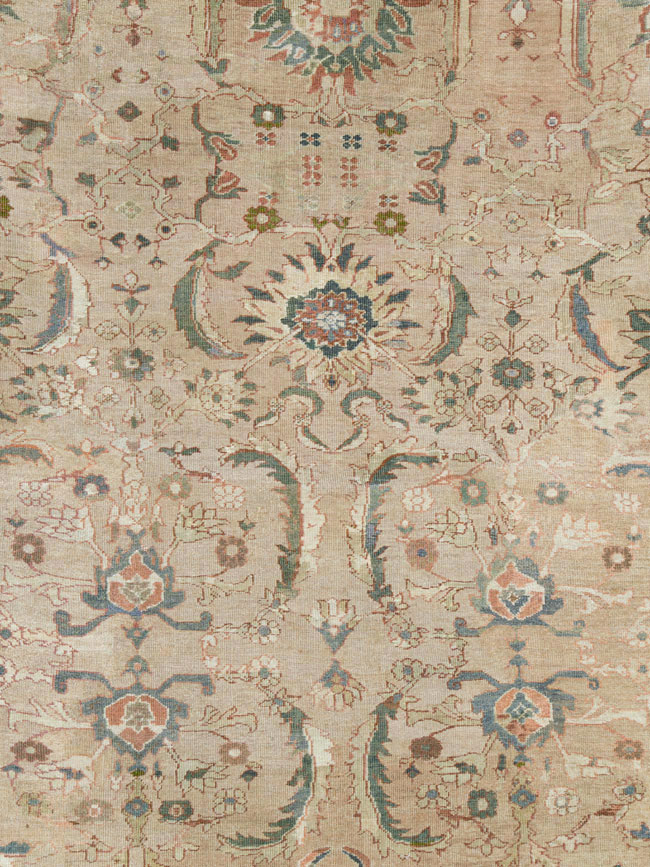 Antique Persian Mahal Carpet, No.15487 - Staging