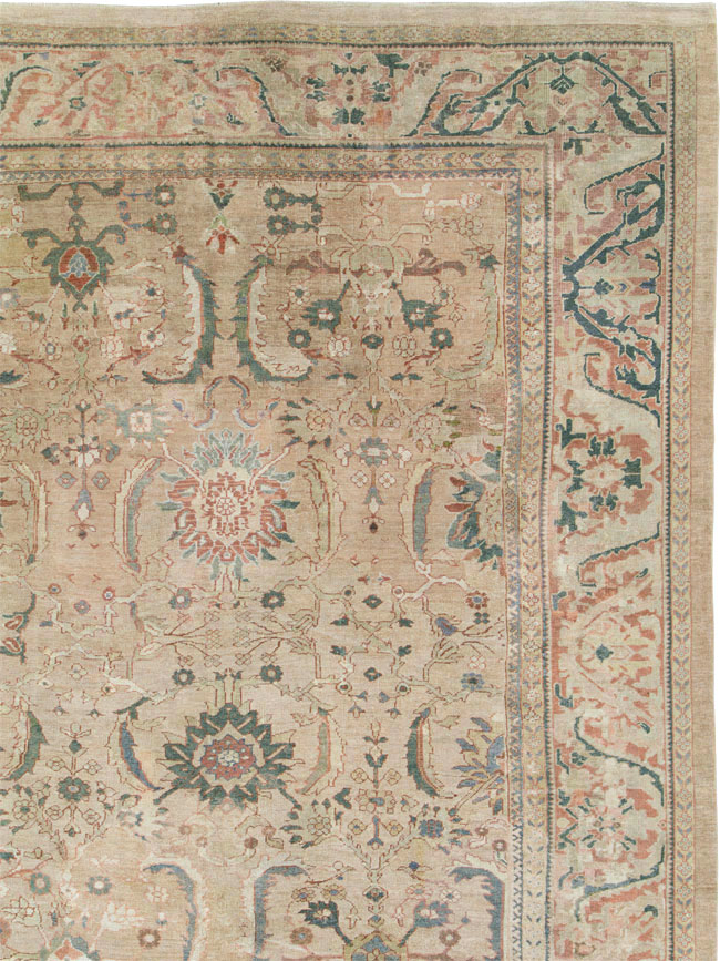 Antique Persian Mahal Carpet, No.15487 - Staging