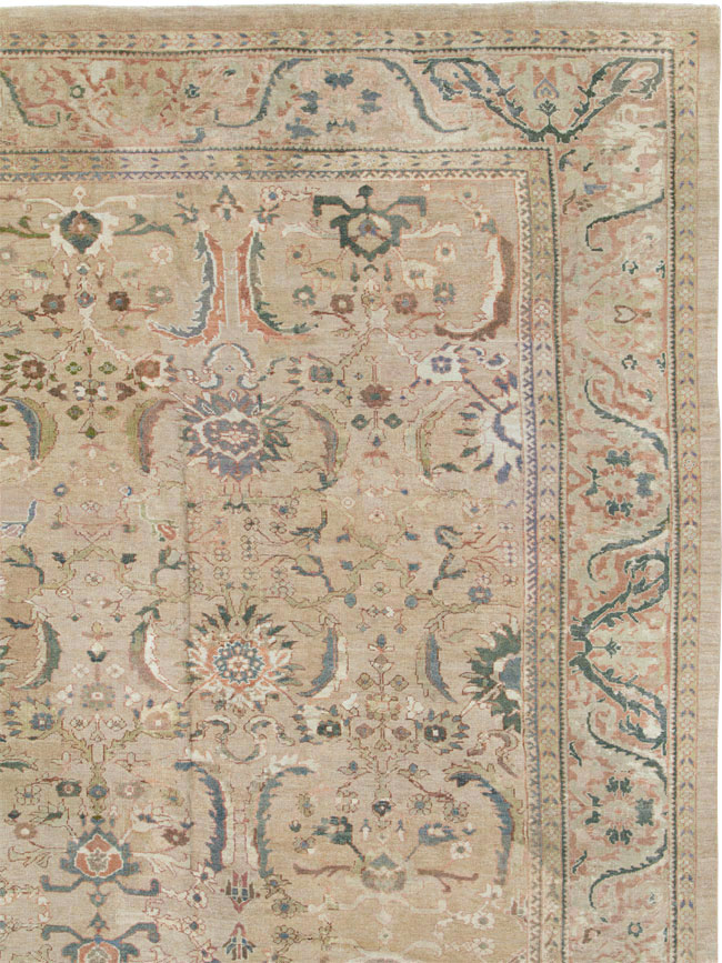 Antique Persian Mahal Carpet, No.15487 - Staging