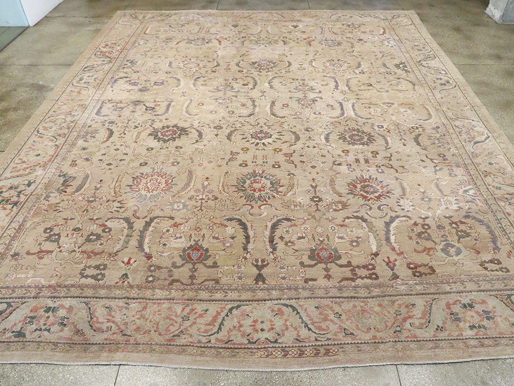 Antique Persian Mahal Carpet, No.15487 - Staging