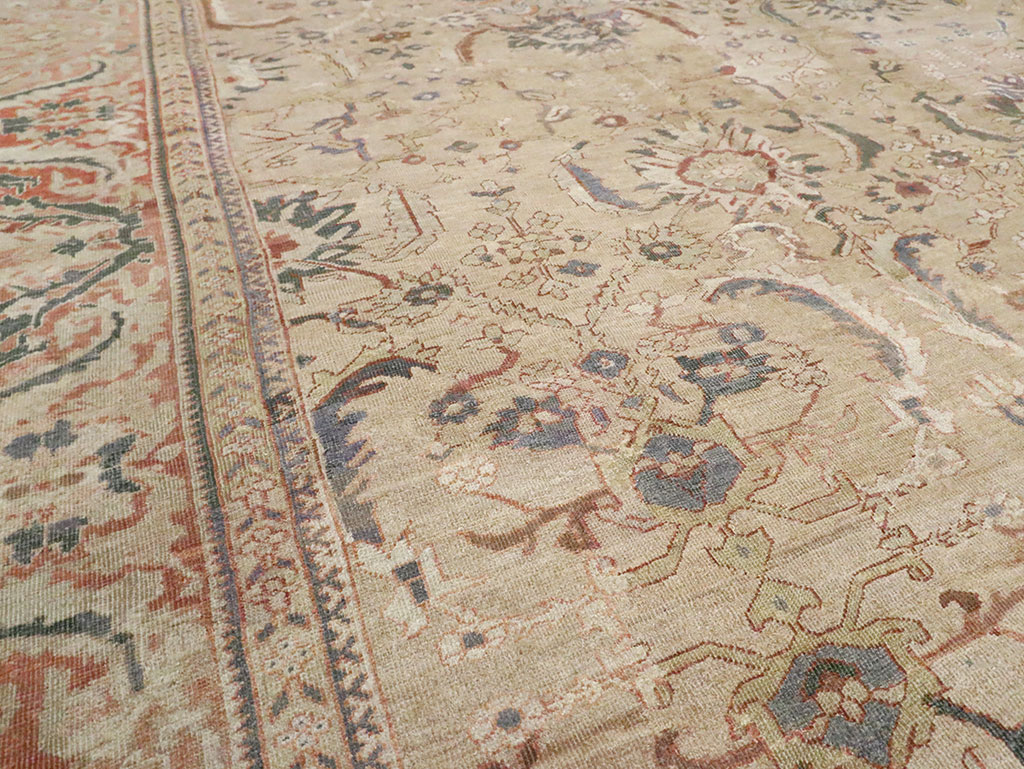 Antique Persian Mahal Carpet, No.15487 - Staging