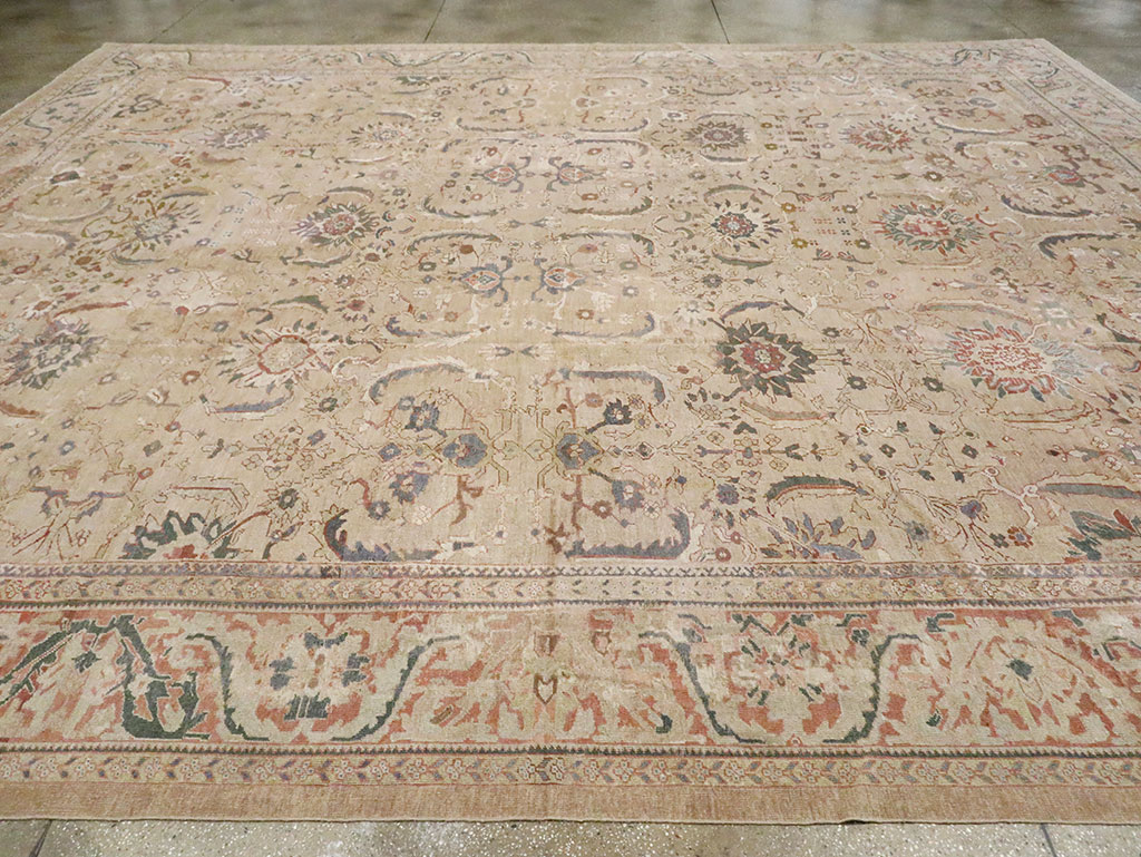 Antique Persian Mahal Carpet, No.15487 - Staging