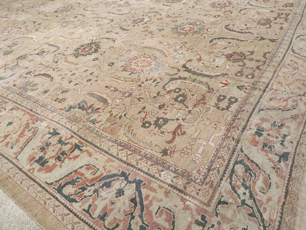 Antique Persian Mahal Carpet, No.15487 - Staging