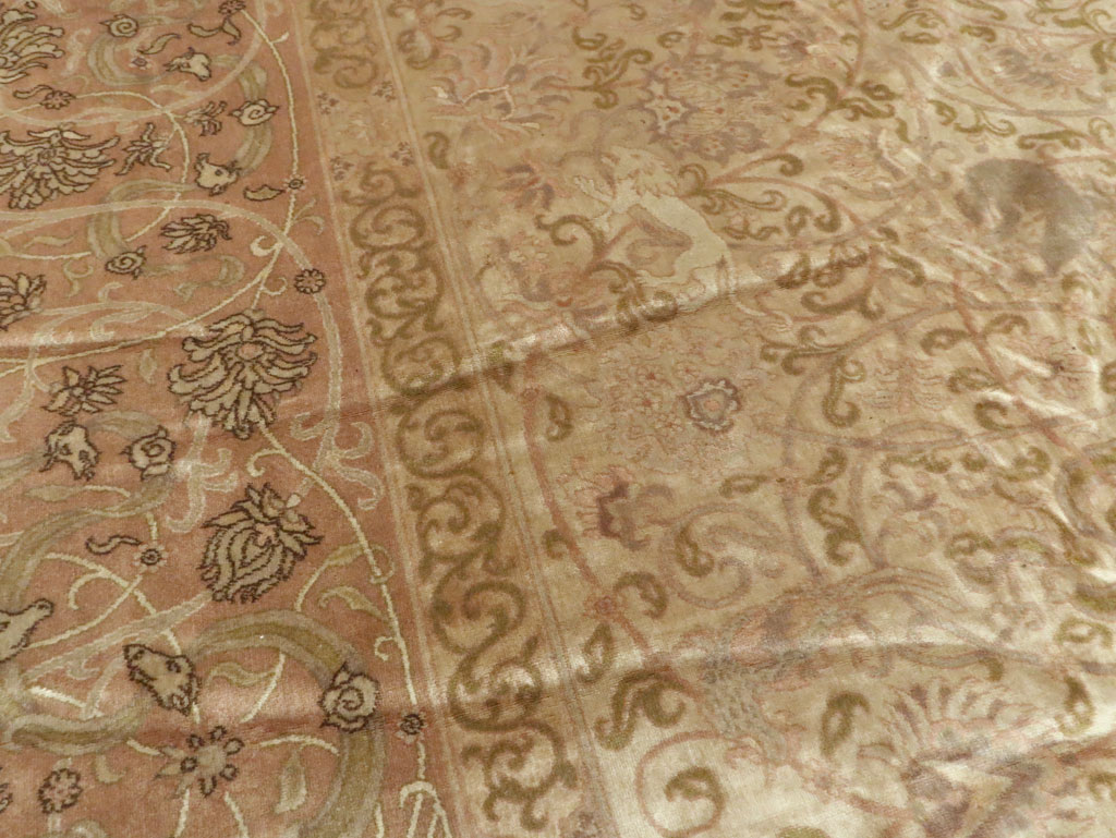 Antique Indian Lahore Carpet, No.15496 - Staging