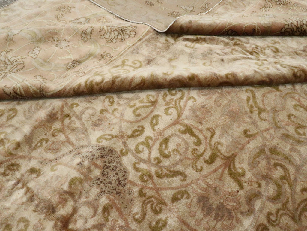 Antique Indian Lahore Carpet, No.15496 - Staging