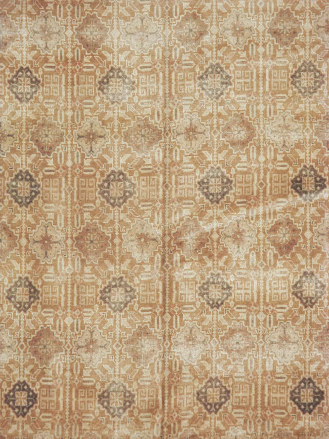 Vintage Persian Tabriz Carpet, No.15499 - Staging