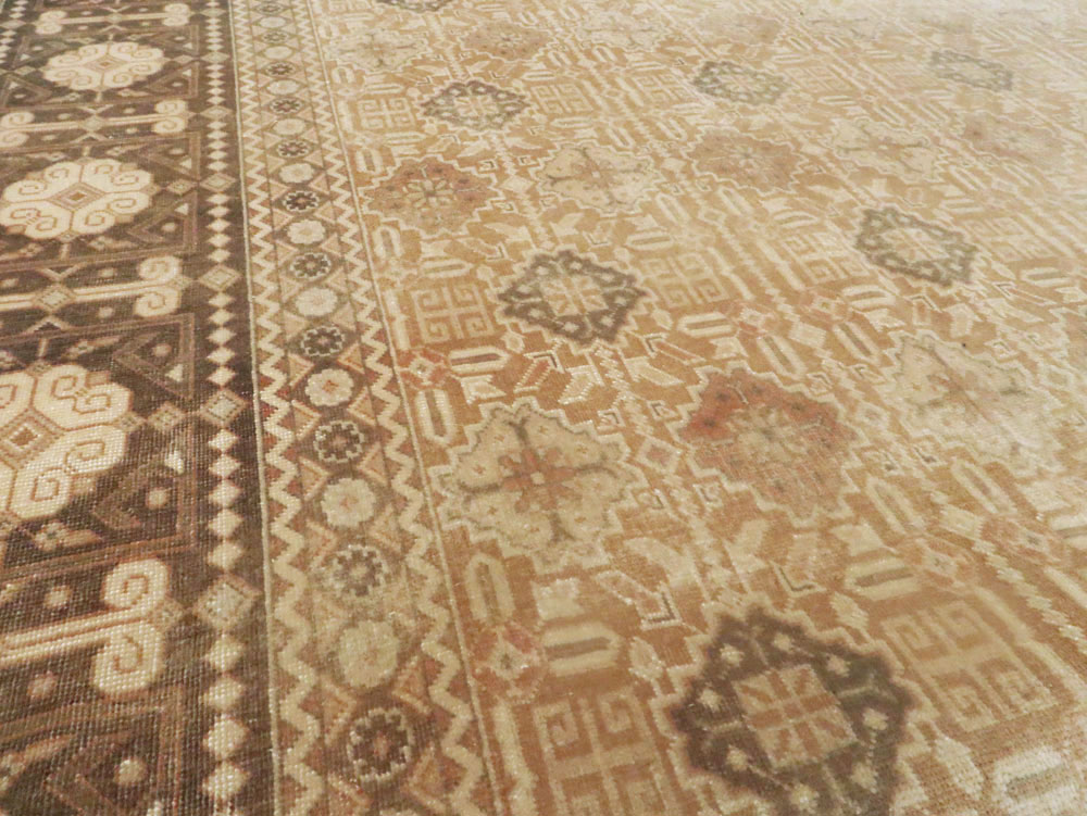 Vintage Persian Tabriz Carpet, No.15499 - Staging