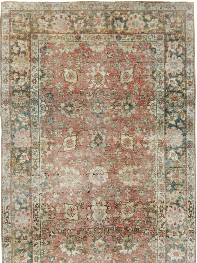 Vintage Persian Tabriz Runner, No.15501 - Staging