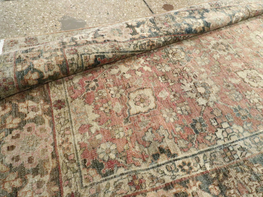 Vintage Persian Tabriz Runner, No.15501 - Staging