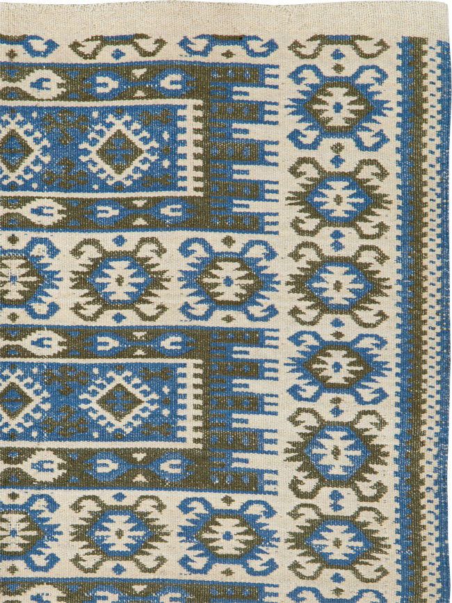 Vintage Swedish Rug, No.15507 - Staging