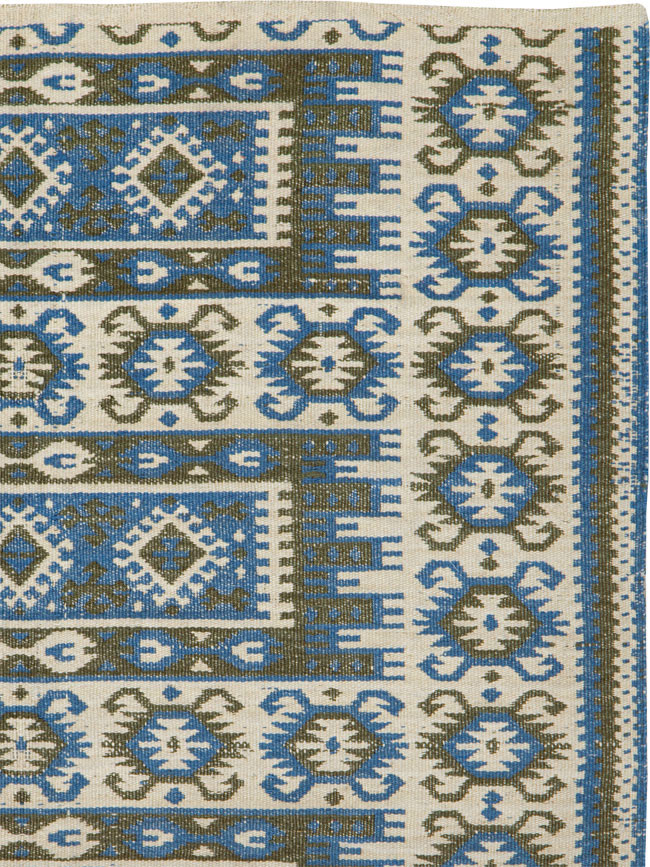 Vintage Swedish Rug, No.15507 - Staging