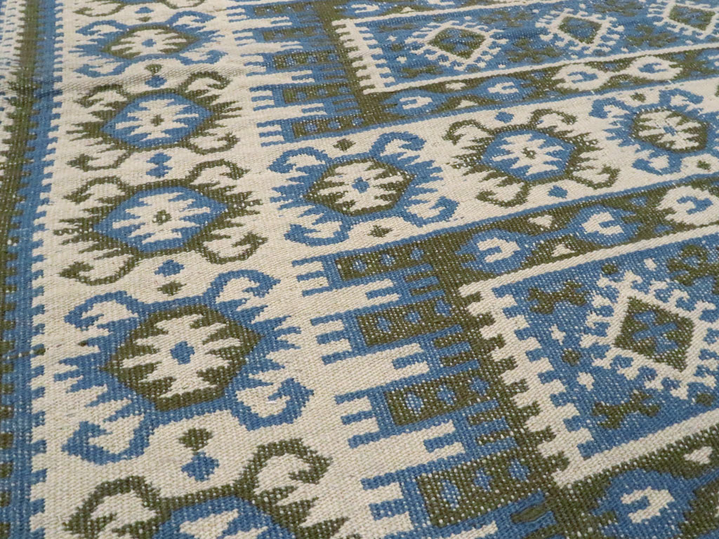 Vintage Swedish Rug, No.15507 - Staging