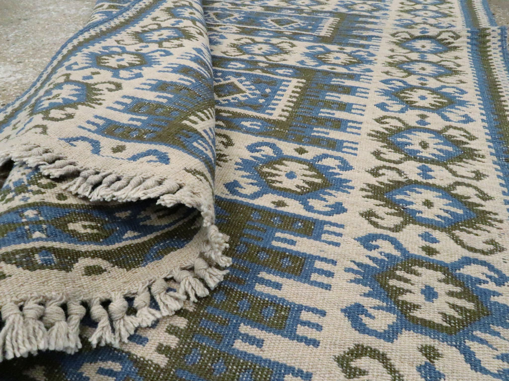 Vintage Swedish Rug, No.15507 - Staging