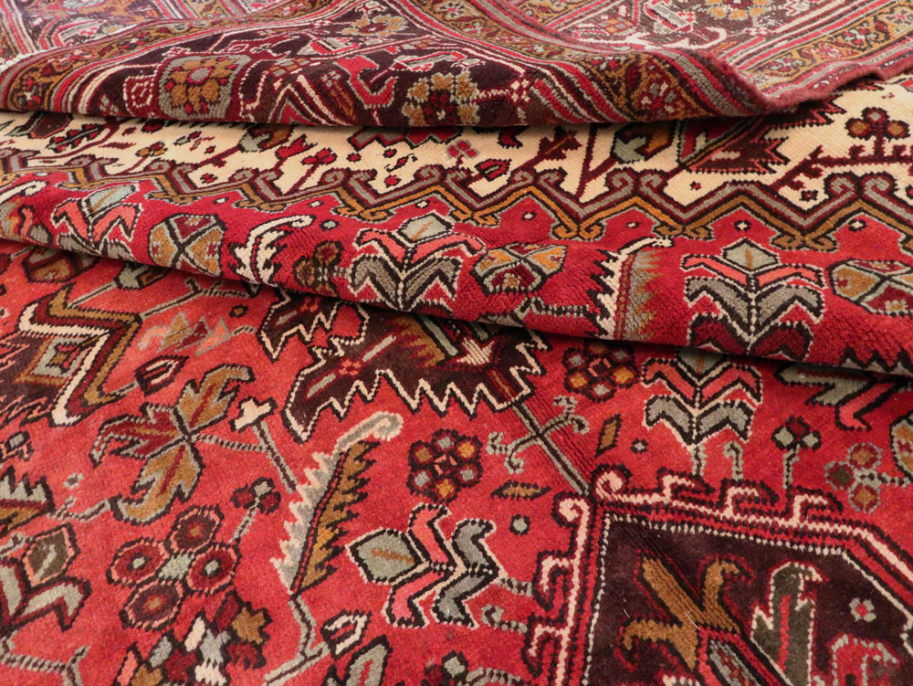 Vintage Persian Heriz Carpet, No.15530 - Staging