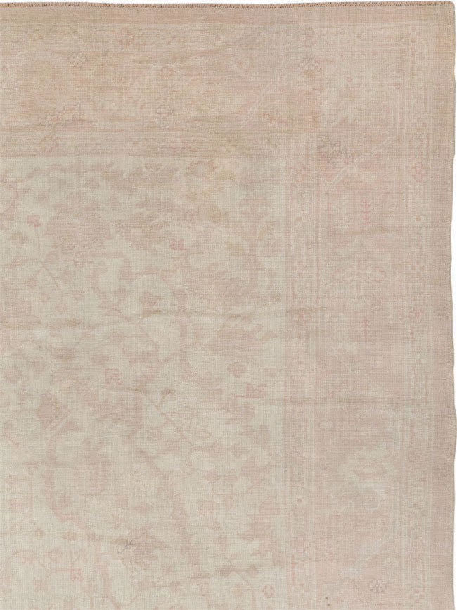 Vintage Turkish Oushak Room Size Carpet, No.15537 - Staging