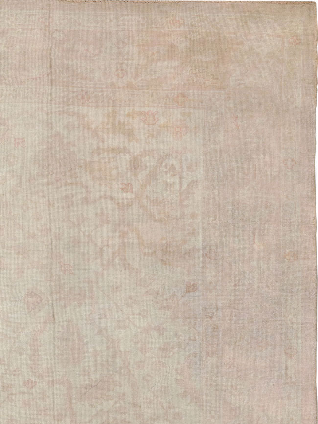 Vintage Turkish Oushak Room Size Carpet, No.15537 - Staging