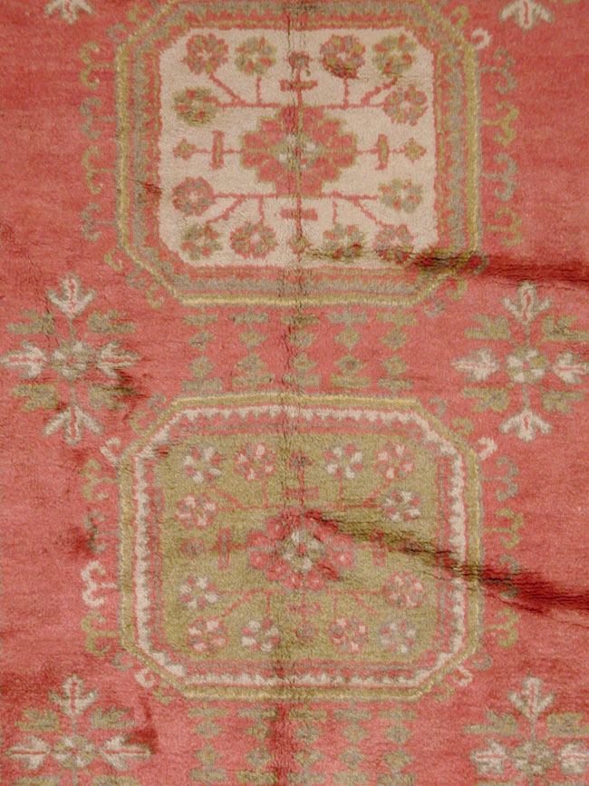 Antique Turkish Oushak Carpet, No.15555 - Staging