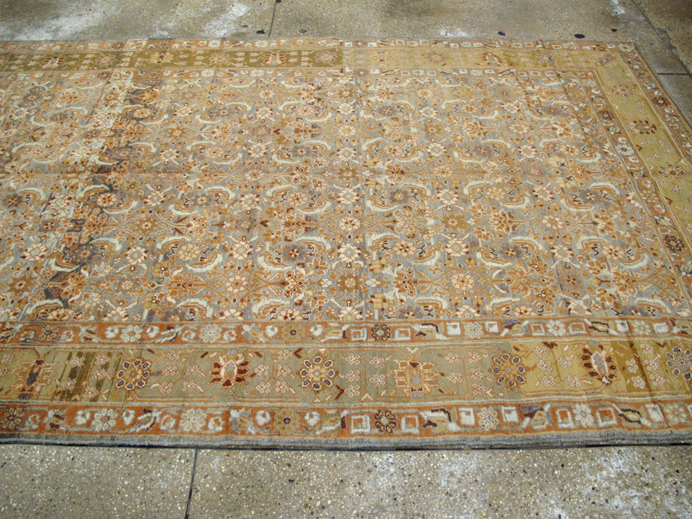 Vintage Persian Malayer Wide Gallery Runner, No.15559 - Staging