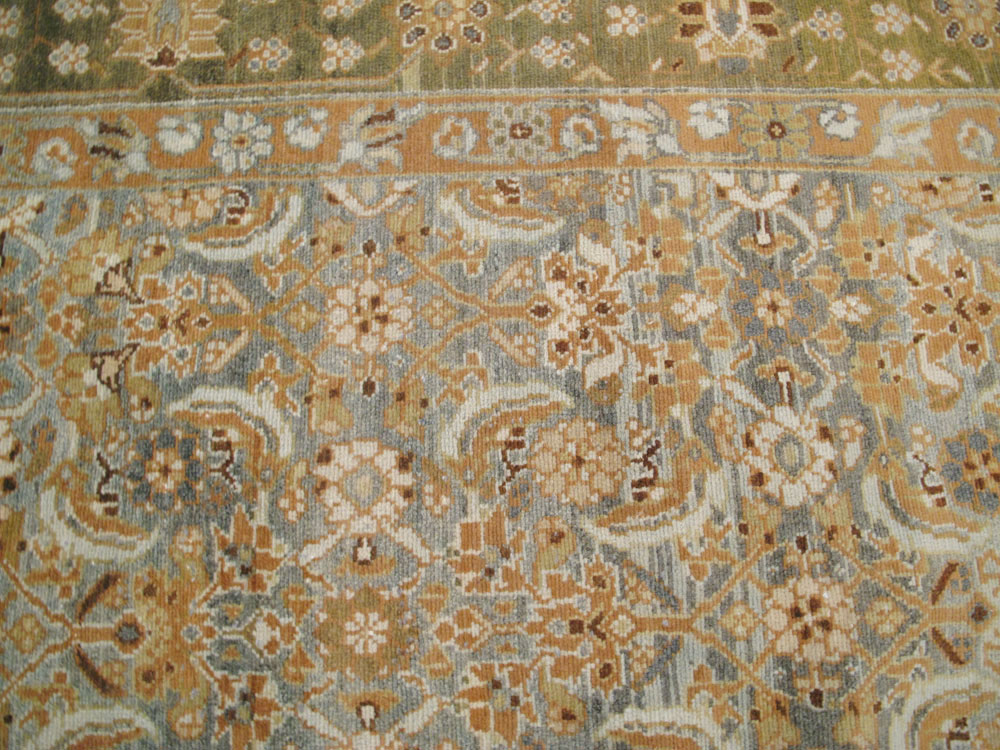 Vintage Persian Malayer Wide Gallery Runner, No.15559 - Staging