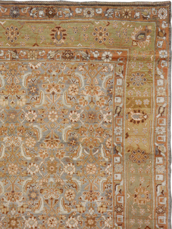 Vintage Persian Malayer Wide Gallery Runner, No.15559 - Staging