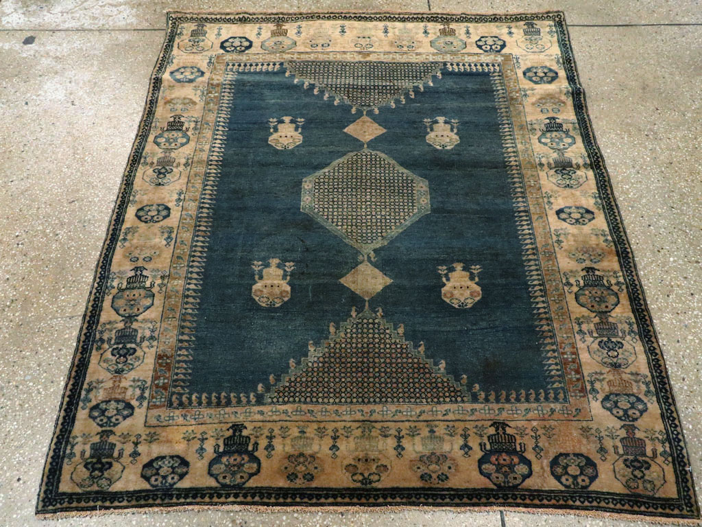 Antique Tabriz Hagi Jalili Rug, No.15574 - Staging