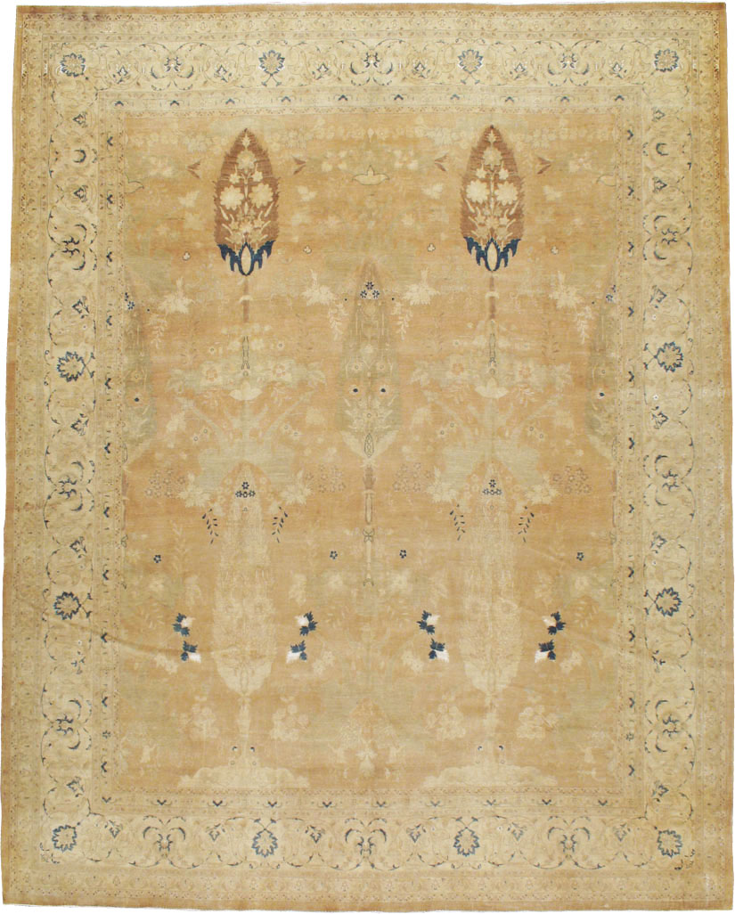 Antique Persian Tabriz Carpet, No.15593 - Staging