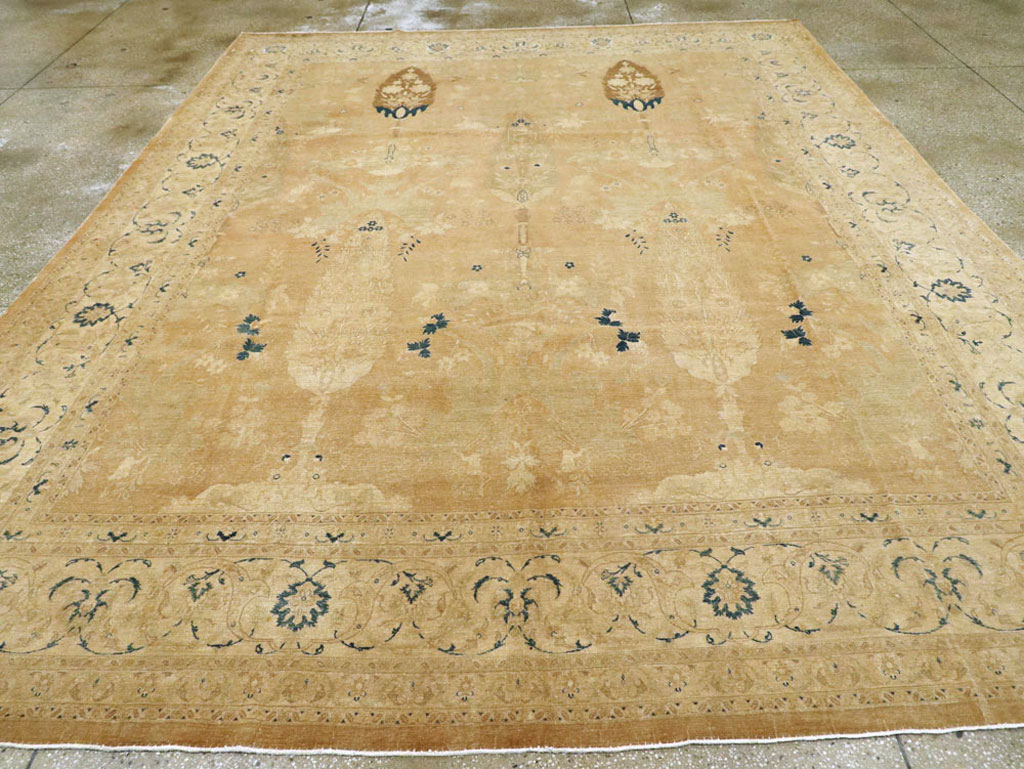 Antique Persian Tabriz Carpet, No.15593 - Staging