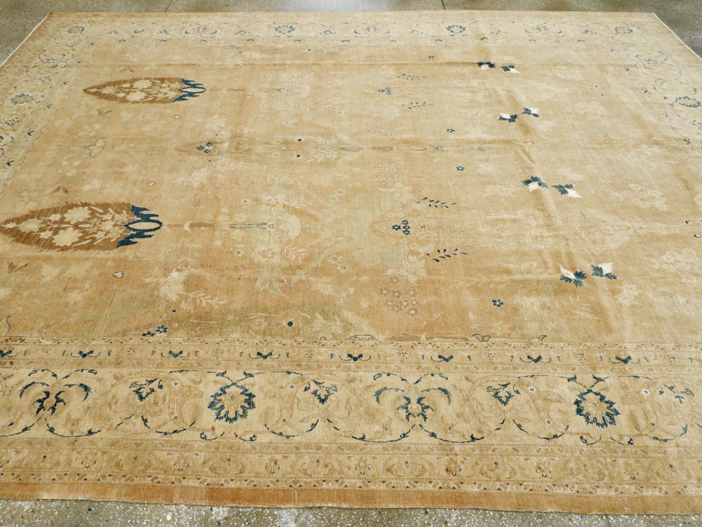 Antique Persian Tabriz Carpet, No.15593 - Staging