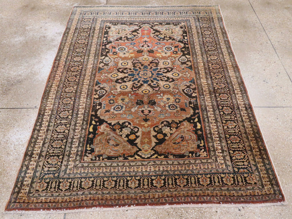 Antique Persian Tabriz Haji Jalili Rug, No.15602 - Staging