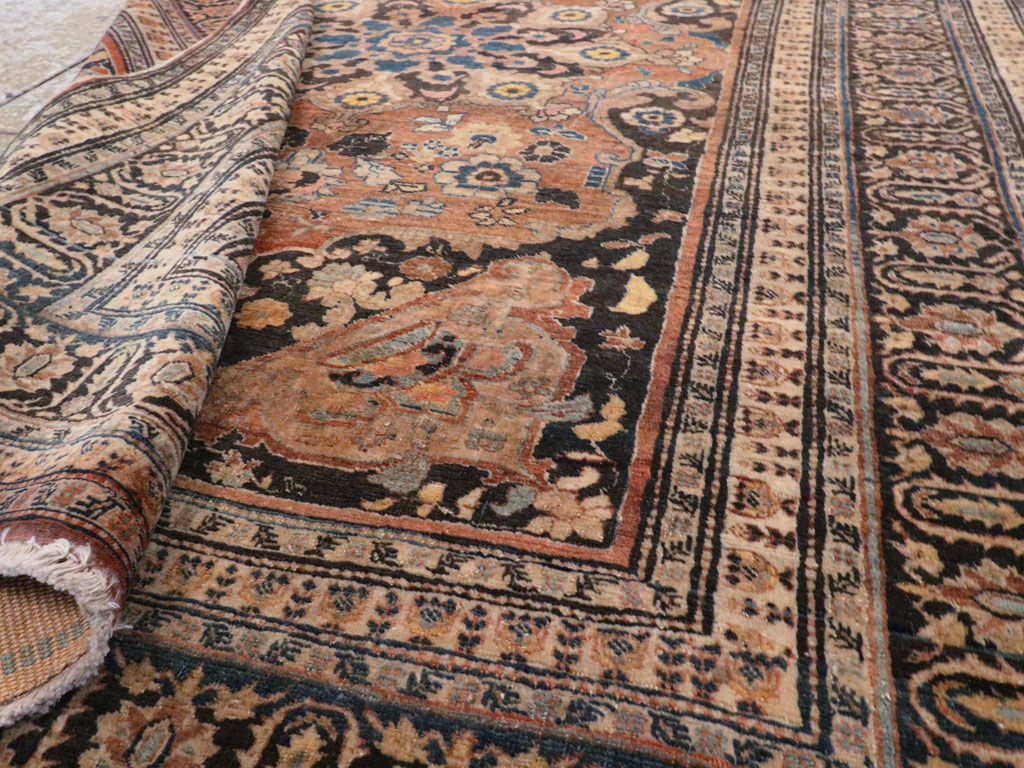 Antique Persian Tabriz Haji Jalili Rug, No.15602 - Staging
