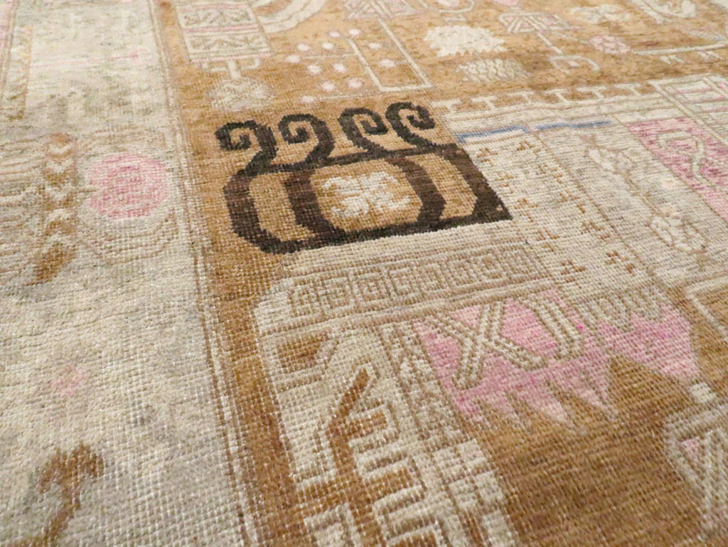 Antique East Turkestan Khotan Rug, No.15603 - Staging