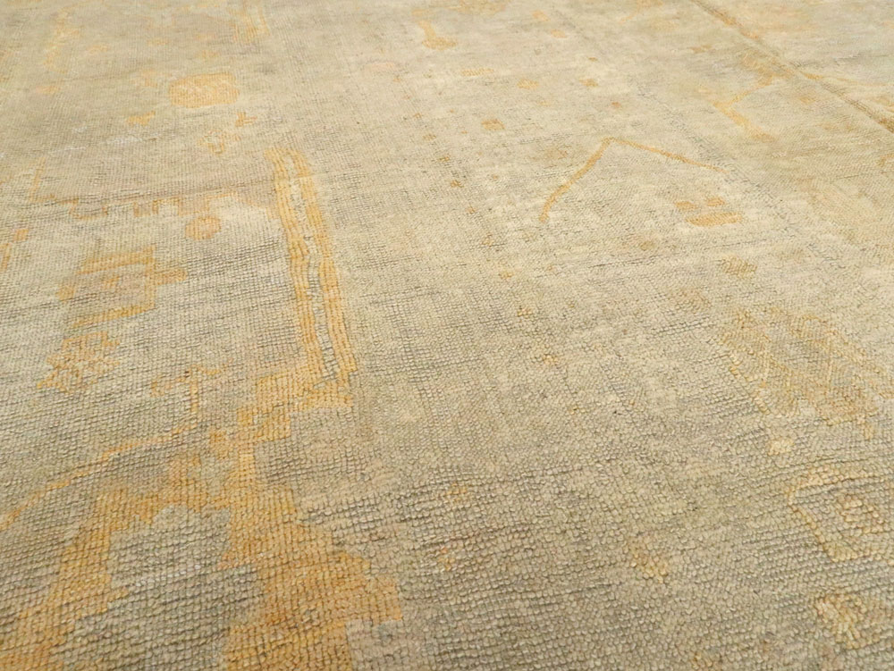 Antique Turkish Oushak Oversize Carpet, No.15605 - Staging