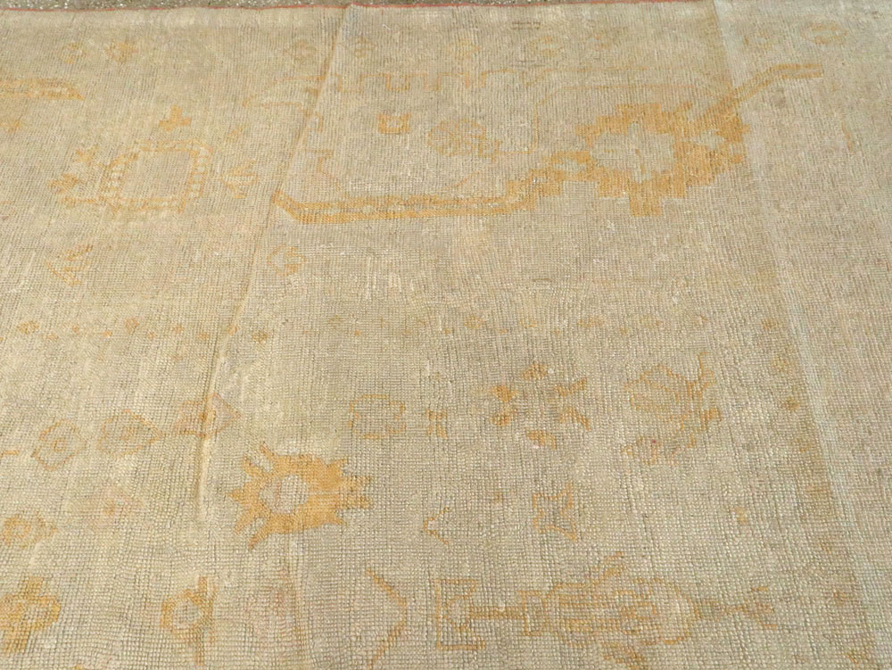 Antique Turkish Oushak Oversize Carpet, No.15605 - Staging