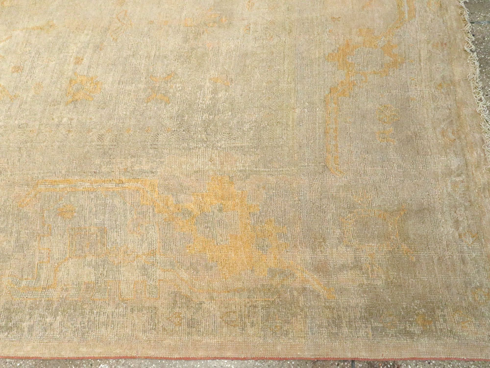 Antique Turkish Oushak Oversize Carpet, No.15605 - Staging