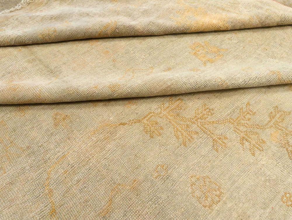 Antique Turkish Oushak Oversize Carpet, No.15605 - Staging