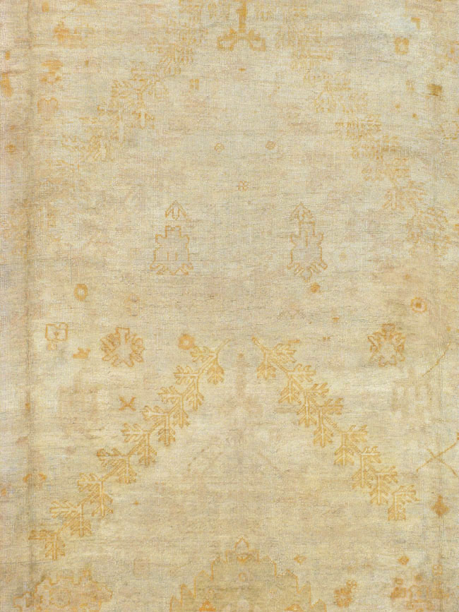 Antique Turkish Oushak Oversize Carpet, No.15605 - Staging