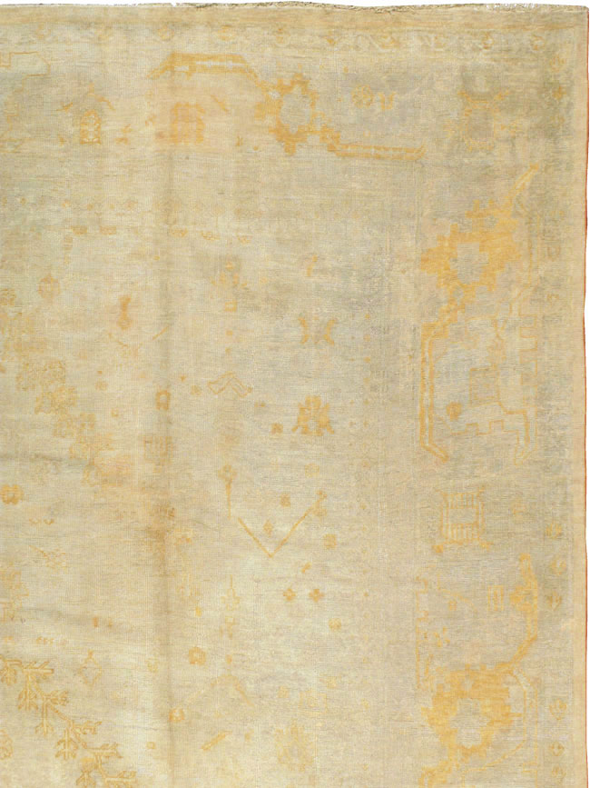 Antique Turkish Oushak Oversize Carpet, No.15605 - Staging
