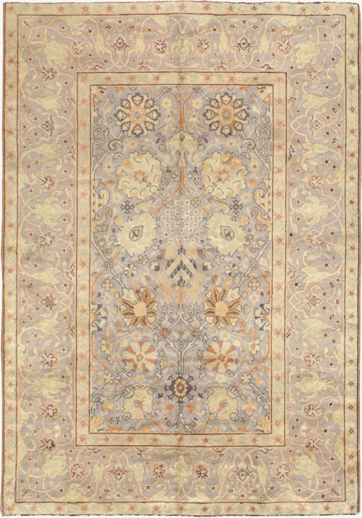 Vintage European Oushak Carpet, No.15626 - Staging