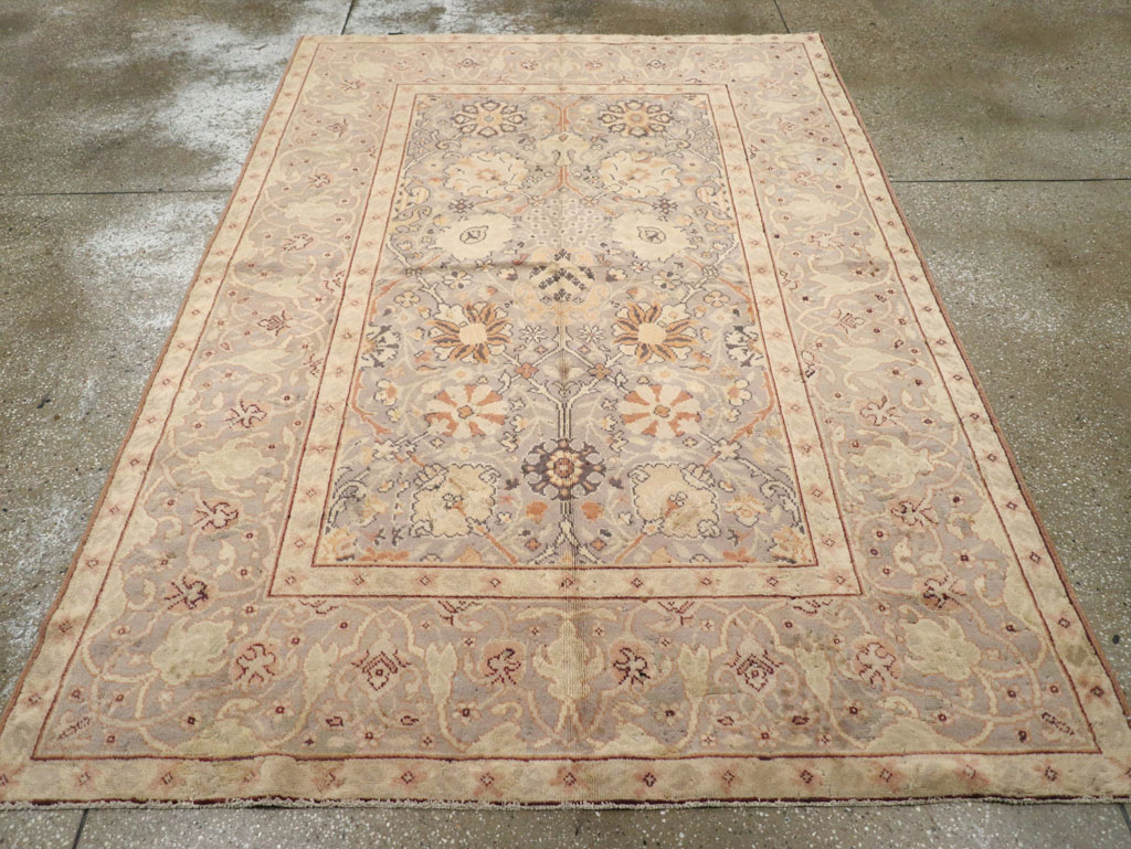 Vintage European Oushak Carpet, No.15626 - Staging