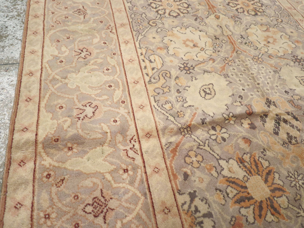 Vintage European Oushak Carpet, No.15626 - Staging