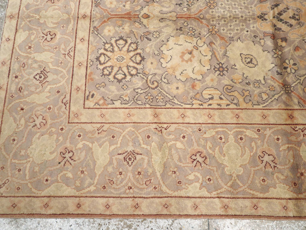 Vintage European Oushak Carpet, No.15626 - Staging