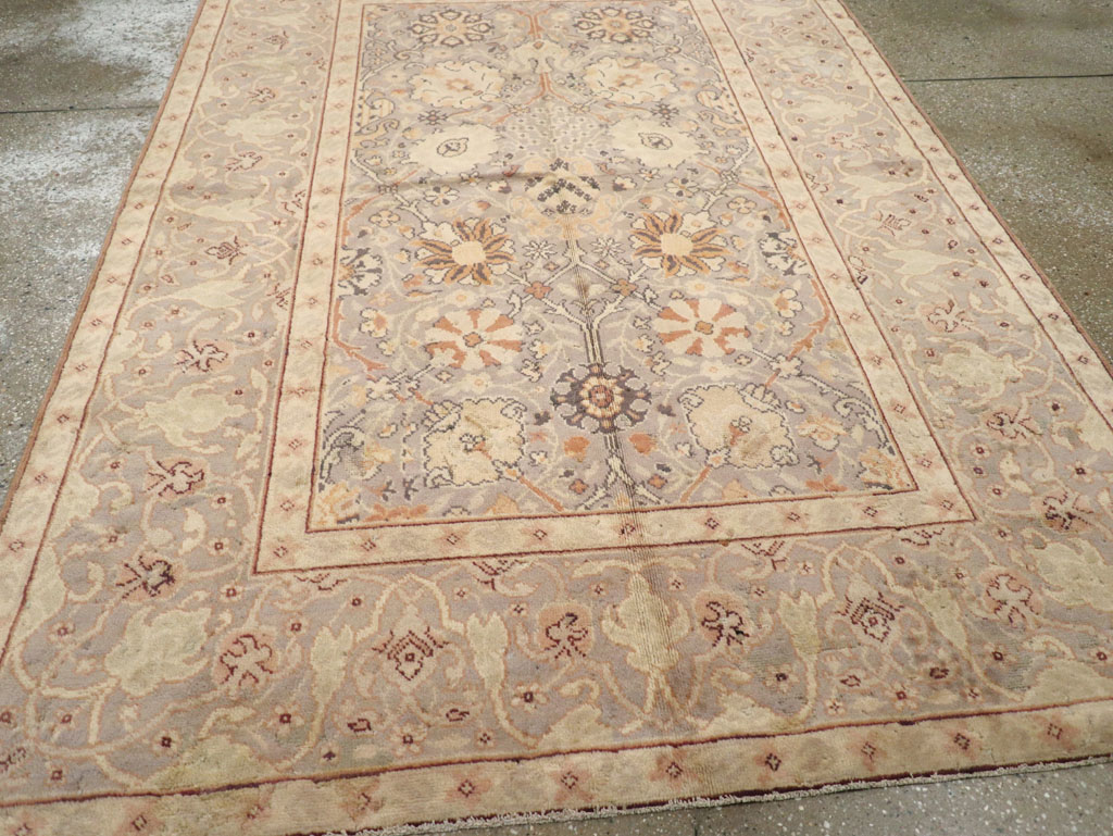 Vintage European Oushak Carpet, No.15626 - Staging