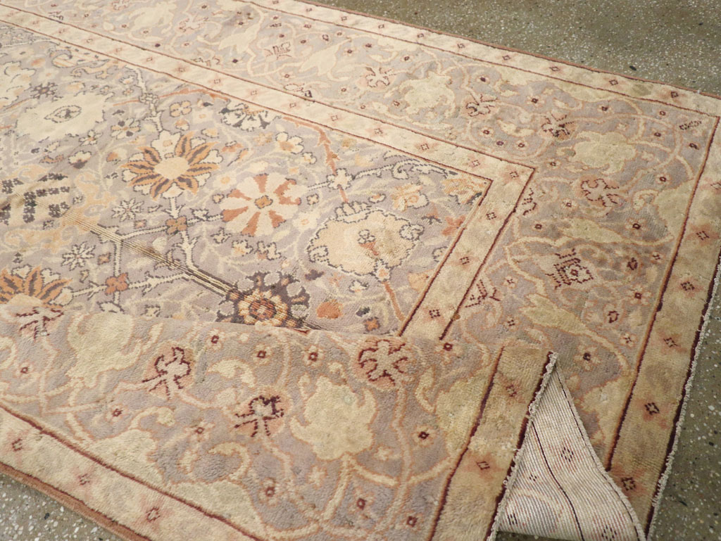 Vintage European Oushak Carpet, No.15626 - Staging