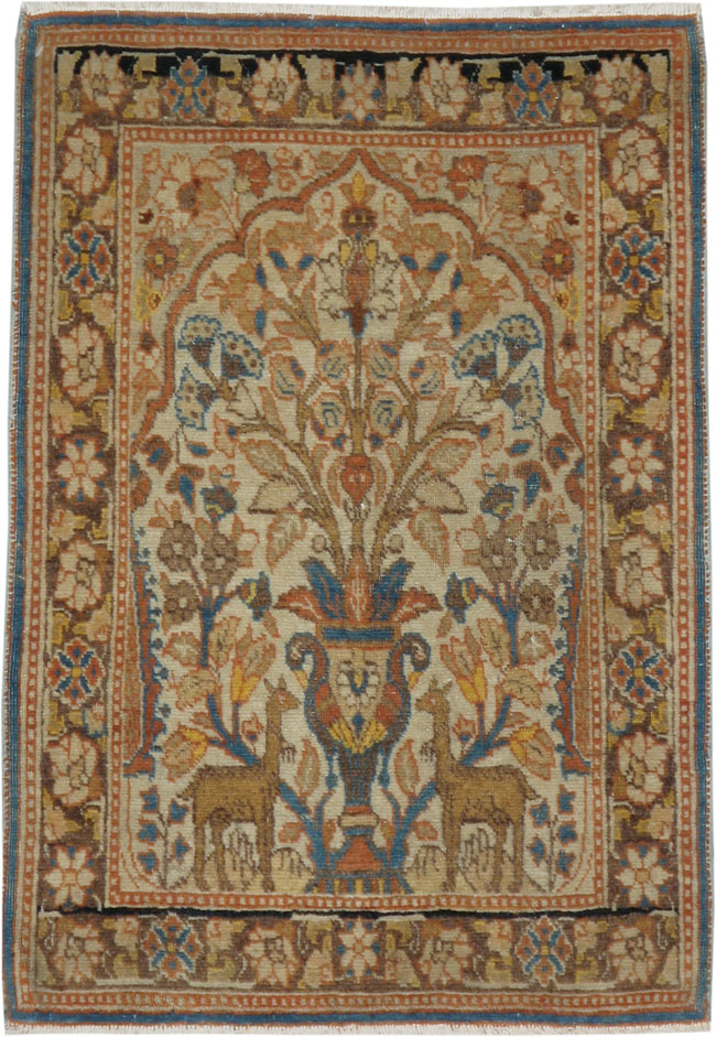 Antique Persian Tabriz Hagi Jalili Rug, No.15632 - Staging