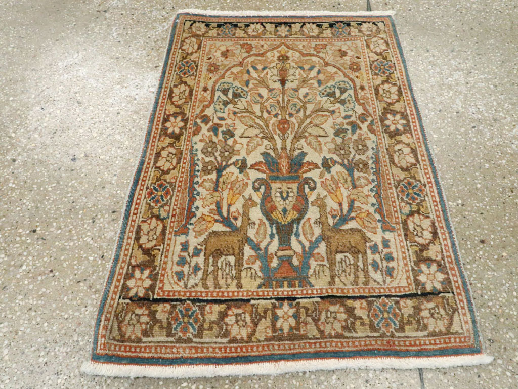 Antique Persian Tabriz Hagi Jalili Rug, No.15632 - Staging