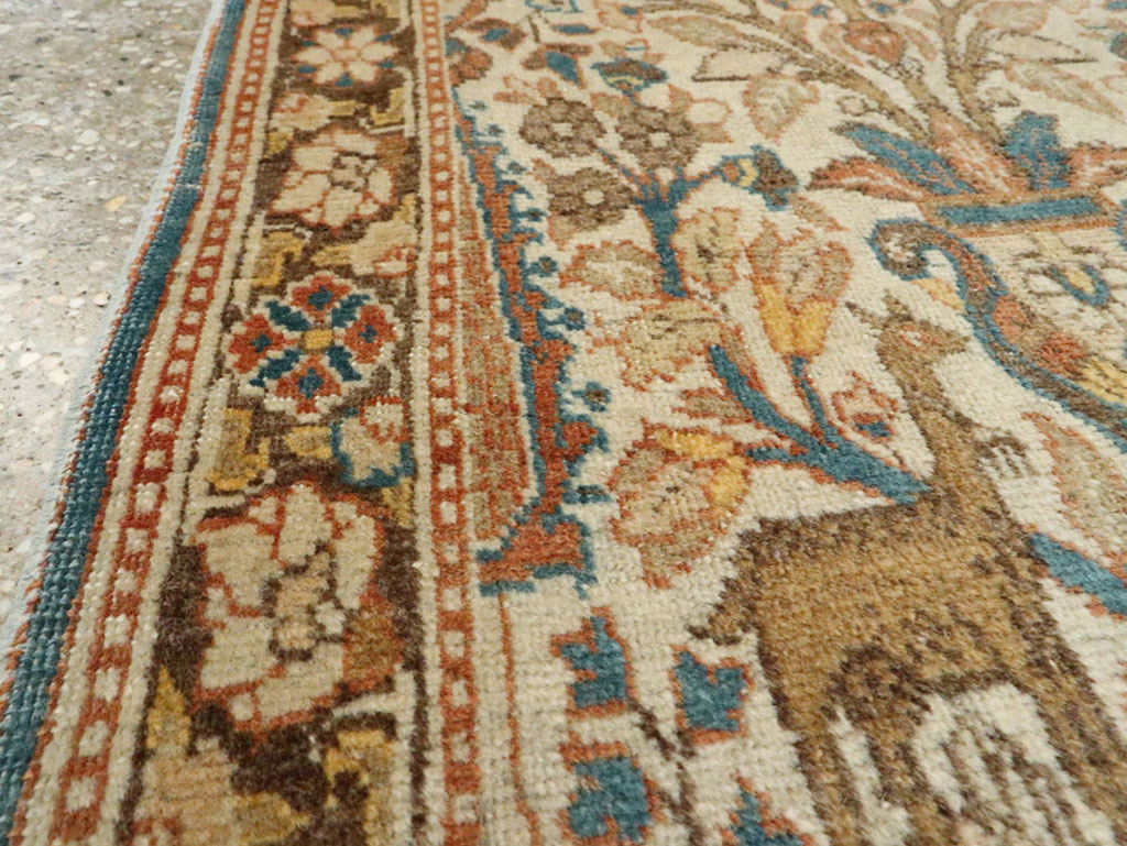 Antique Persian Tabriz Hagi Jalili Rug, No.15632 - Staging