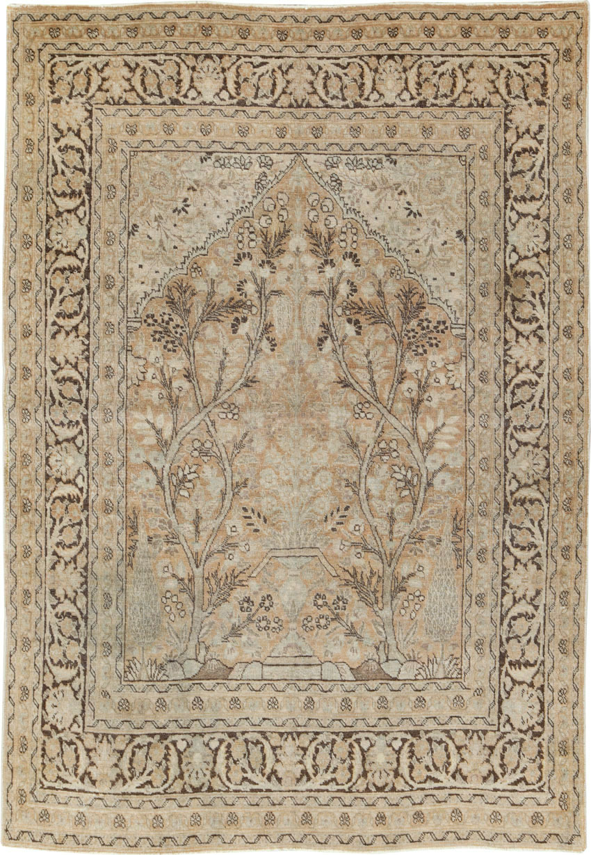 Antique Persian Tabriz Rug, No.15633 - Staging